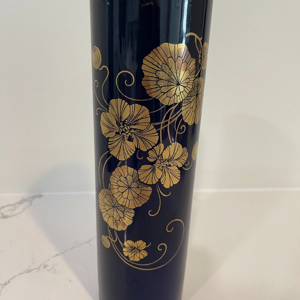 Kaiser Daniela Gilt and Cobalt Porcelain Vase